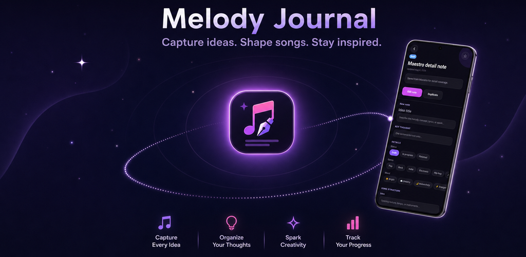 Melody Journal promotional banner